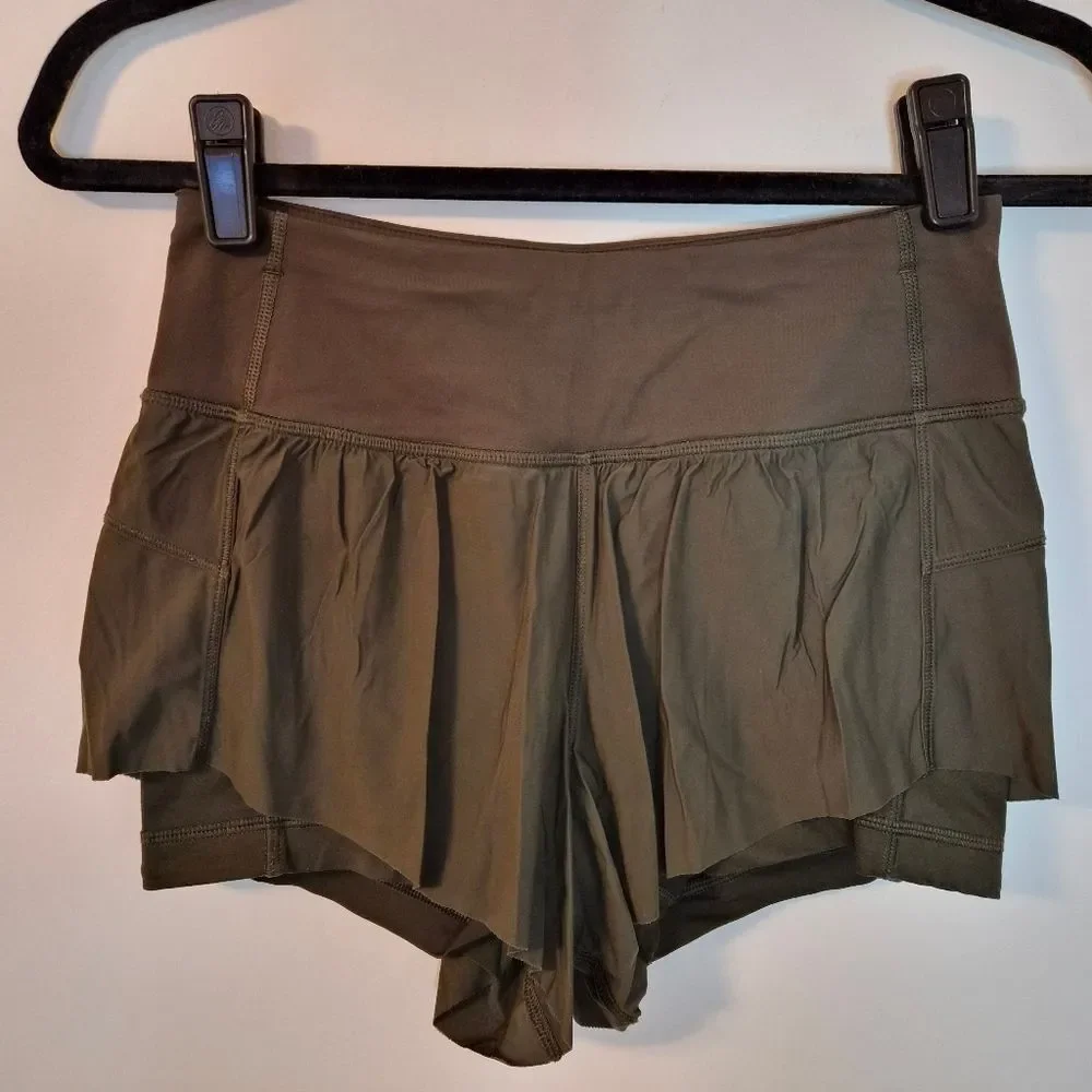 lululemon athletica Olive Green Athletic Shorts